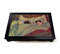 Lap Tray with Bean Bag Cushion, In Bed by Henri De Toulouse Lautrec