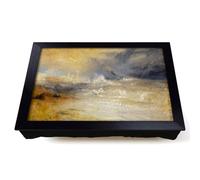 Lap Tray with Bean Bag Cushion, J.M.W. Turner Waves Breaking Against The