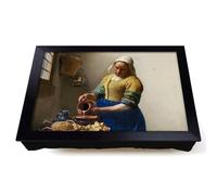 Lap Tray with Bean Bag Cushion, Johannes Vermeer The Milkmaid