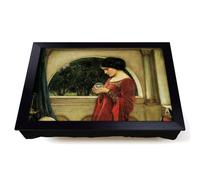 Lap Tray with Bean Bag Cushion, John William Waterhouse The Crystal Ball