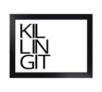 Lap Tray with Bean Bag Cushion, Killing It Typography Quote