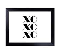 Lap Tray with Bean Bag Cushion, Kiss Hug Typography Quote