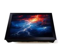Lap Tray with Bean Bag Cushion, Lightning Abstract Art