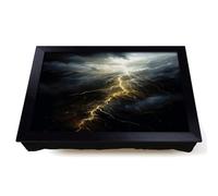 Lap Tray with Bean Bag Cushion, Lightning Art Informel Art