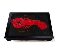 Lap Tray with Bean Bag Cushion, Lobster On Black by Marsden Hartley