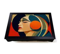 Lap Tray with Bean Bag Cushion, Magnificent Abstract Woman