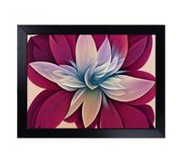 Lap Tray with Bean Bag Cushion, Magnificent Modern Flower Art Abstract
