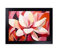 Lap Tray with Bean Bag Cushion, Magnolia Flower Constructivism