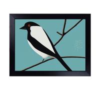 Lap Tray with Bean Bag Cushion, Magpie Bird Abstract