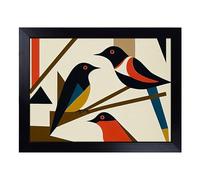 Lap Tray with Bean Bag Cushion, Magpie Bird Bauhaus