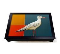 Lap Tray with Bean Bag Cushion, Modern Art Seagull