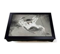 Lap Tray with Bean Bag Cushion, Monkey On A Bamboo Branch by Ohara Koson