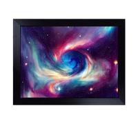 Lap Tray with Bean Bag Cushion, Neon Galaxy