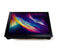 Lap Tray with Bean Bag Cushion, Neon Galaxy