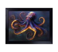 Lap Tray with Bean Bag Cushion, Octopus Artwork