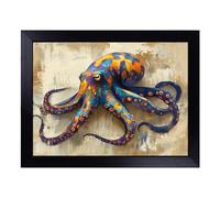 Lap Tray with Bean Bag Cushion, Octopus Graphic