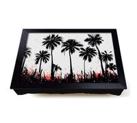Lap Tray with Bean Bag Cushion, Palm Tree Splatter Abstract