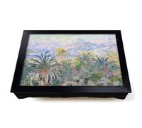 Lap Tray with Bean Bag Cushion, Palm Trees At Bordighera by Claude Monet