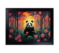 Lap Tray with Bean Bag Cushion, Panda Art Deco