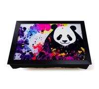 Lap Tray with Bean Bag Cushion, Panda Splash Abstract