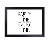 Lap Tray with Bean Bag Cushion, Party Time Every Time Typography Quote