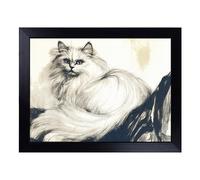 Lap Tray with Bean Bag Cushion, Persian Cat
