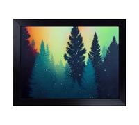 Lap Tray with Bean Bag Cushion, Pine Tree Forest Splash