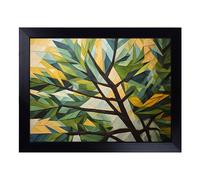 Lap Tray with Bean Bag Cushion, Pine Tree Geometric