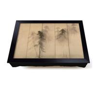 Lap Tray with Bean Bag Cushion, Pine Trees by Hasegawa Tohaku