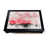 Lap Tray with Bean Bag Cushion, Pink Sunset Above A Forest Art