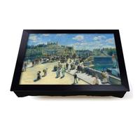 Lap Tray with Bean Bag Cushion, Pont Neuf In Paris by Pierre Auguste Renoir