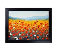 Lap Tray with Bean Bag Cushion, Poppy Field Minimalism