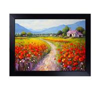 Lap Tray with Bean Bag Cushion, Poppy Field Palette Knife