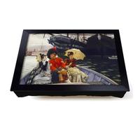 Lap Tray with Bean Bag Cushion, Portsmouth Dockyard by James Tissot