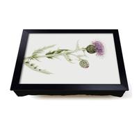 Lap Tray with Bean Bag Cushion, Prairie Thistle by Mary Vaux Walcott