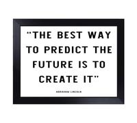 Lap Tray with Bean Bag Cushion, Predict The Future Typography Quote