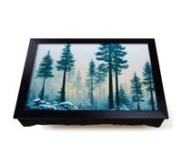 Lap Tray with Bean Bag Cushion, Pretty Pine Tree Forest