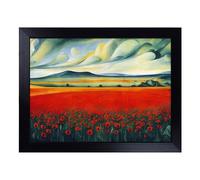 Lap Tray with Bean Bag Cushion, Pure Poppy Field Flowers