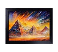 Lap Tray with Bean Bag Cushion, Pyramids Shimmering