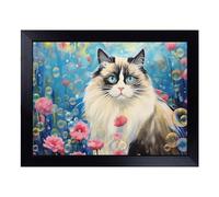 Lap Tray with Bean Bag Cushion, Ragdoll Cat Bubbles