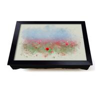 Lap Tray with Bean Bag Cushion, Red Poppy Field In Italy