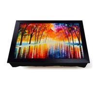 Lap Tray with Bean Bag Cushion, River by The Trees Abstract