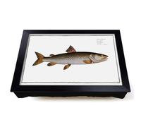 Lap Tray with Bean Bag Cushion, River Salmon Fish by M.E. Bloch