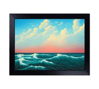 Lap Tray with Bean Bag Cushion, Rose Sky Above The Ocean