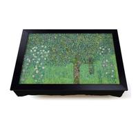 Lap Tray with Bean Bag Cushion, Rosebushes Under The Trees by Gustav Klimt