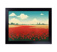 Lap Tray with Bean Bag Cushion, Sacred Poppy Field Flowers
