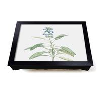 Lap Tray with Bean Bag Cushion, Sage Flowers by Pierre Joseph Redoute