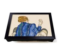 Lap Tray with Bean Bag Cushion, Seated Woman by Egon Schiele