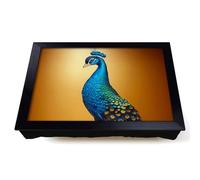 Lap Tray with Bean Bag Cushion, Shimmering Peacock