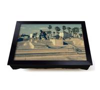 Lap Tray with Bean Bag Cushion, Skateboarder Skateboarding Skate Park